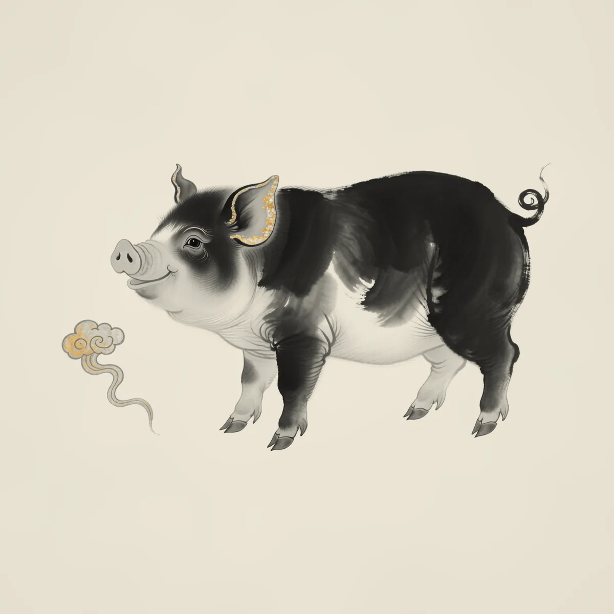 Year of the Pig illustration