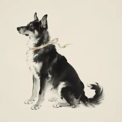 Year of the Dog illustration