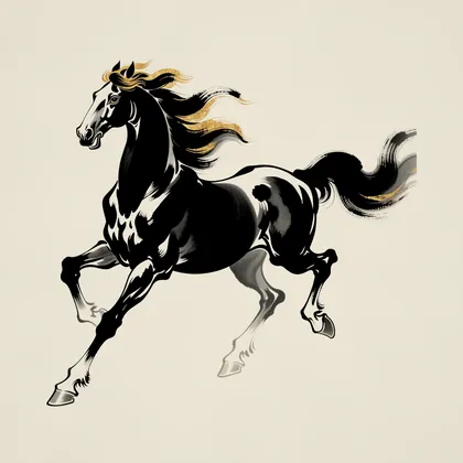 Year of the Horse illustration