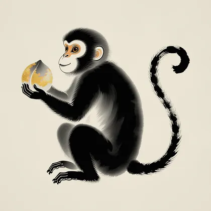 Year of the Monkey illustration