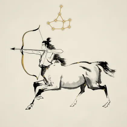 Sagittarius illustration